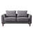 57" W chenille loveseat-342370674