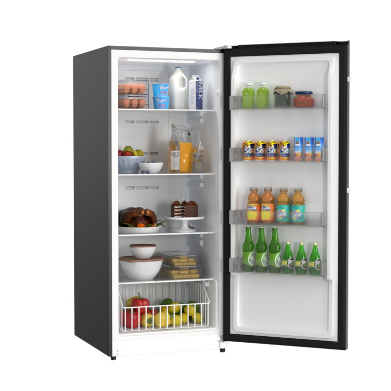 Conserv 17cf Upright Freezer Convertible Ref Garage Ready E-Star 28in Wide 110V, Black