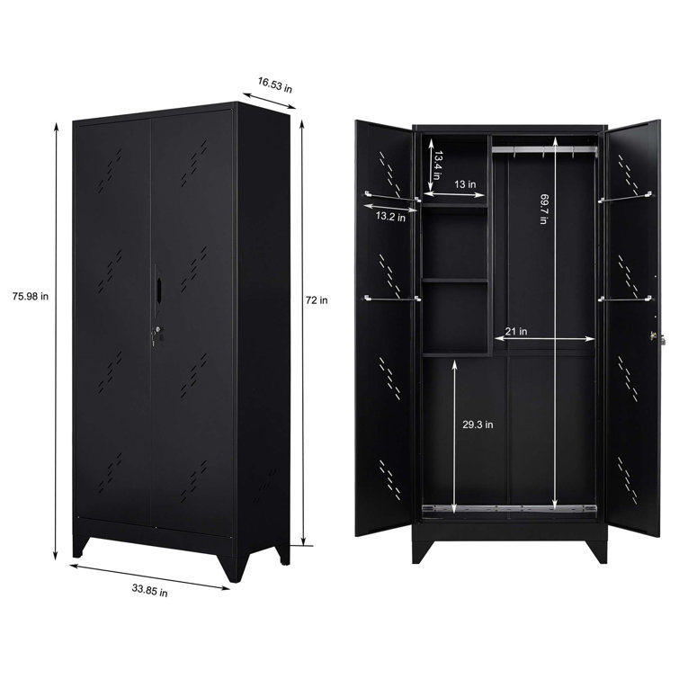 Iceberg 92551 Rough N Ready 66 Storage Cabinet, Black