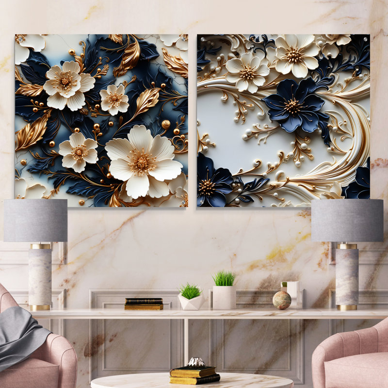 Victorian Opulence Marble, H 36 po x l 73 po