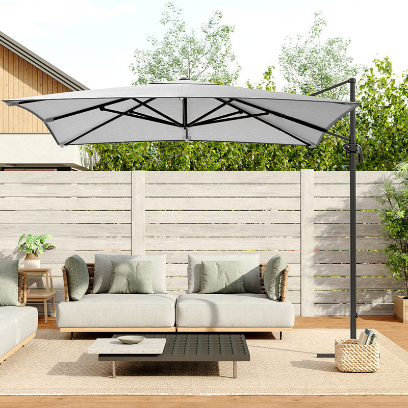 300cm Balcony Parasol, Grey