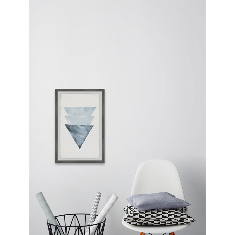 Triangles Overlap by Parvez Taj - Single Picture Frame Painting, 45cm H x 38cm W x 3.81cm D