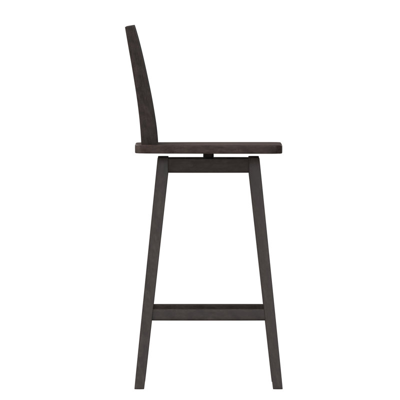Tabouret de bar et de comptoir Bakersville, Tabouret de bar (siège d'une hauteur de 28,5 po), Brun