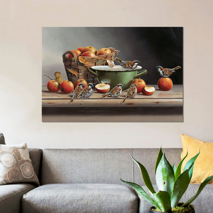 « house fleches ii », impression sur toile, H 12 po x l 18 po x P 1,5 po, Pas de tapis, Toile tendue