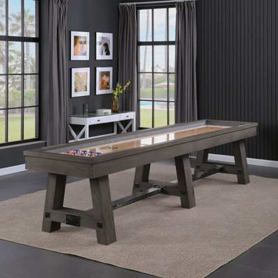Playcraft Yukon 12’ Pro-Series Shuffleboard, Weathered Fieldstone