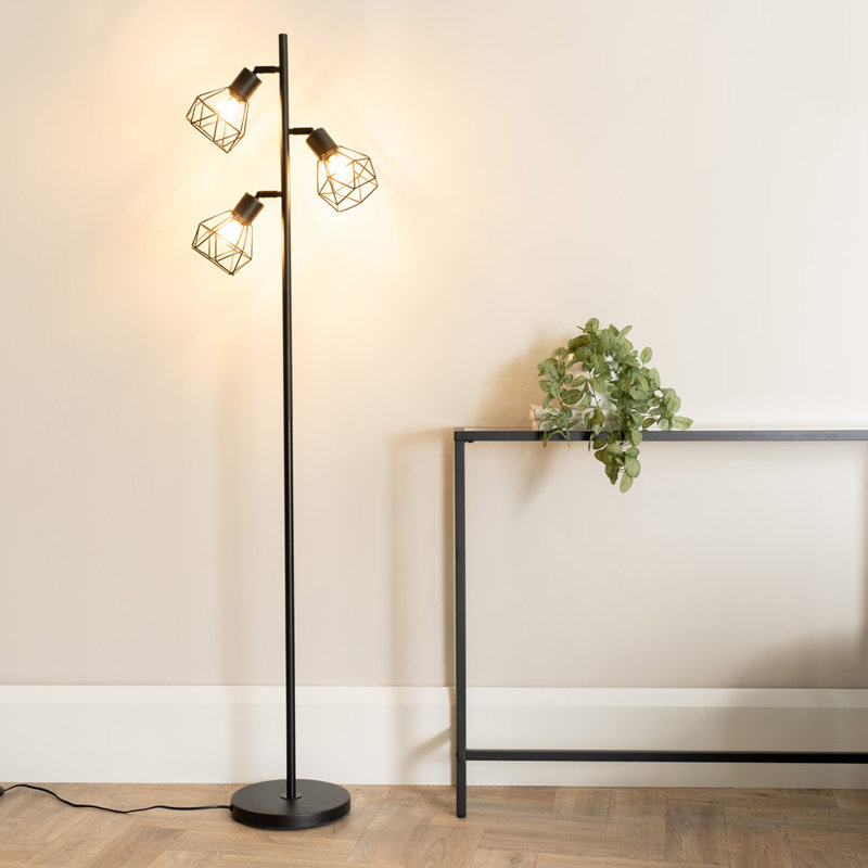 Amoakuh 162cm Matte Traditional Floor Lamp, No, Black Metal