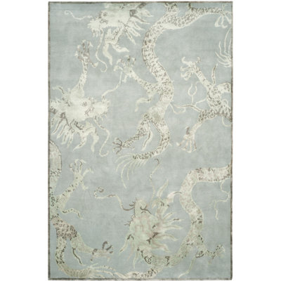 Tapis en laine noué à la main à 30% Hemel et 70% laine