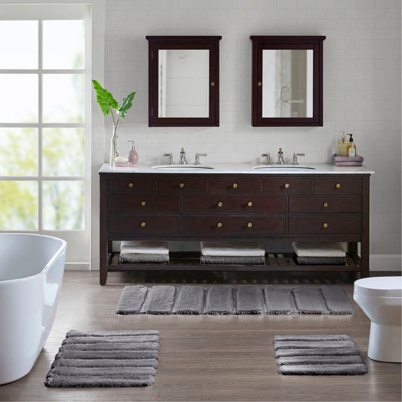 Rug Grey 17X24", Gray, Single - 24" L x 17" W