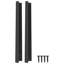 Vidaxl Handle Wall-Mounted Black Aluminium Cabinet Storage Accessory D-Pull