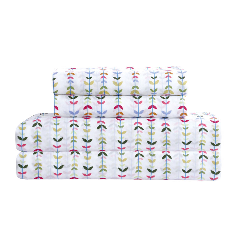 Modern & Contemporary Floral Comforter, Twin Comforter + 4 Additional Pieces