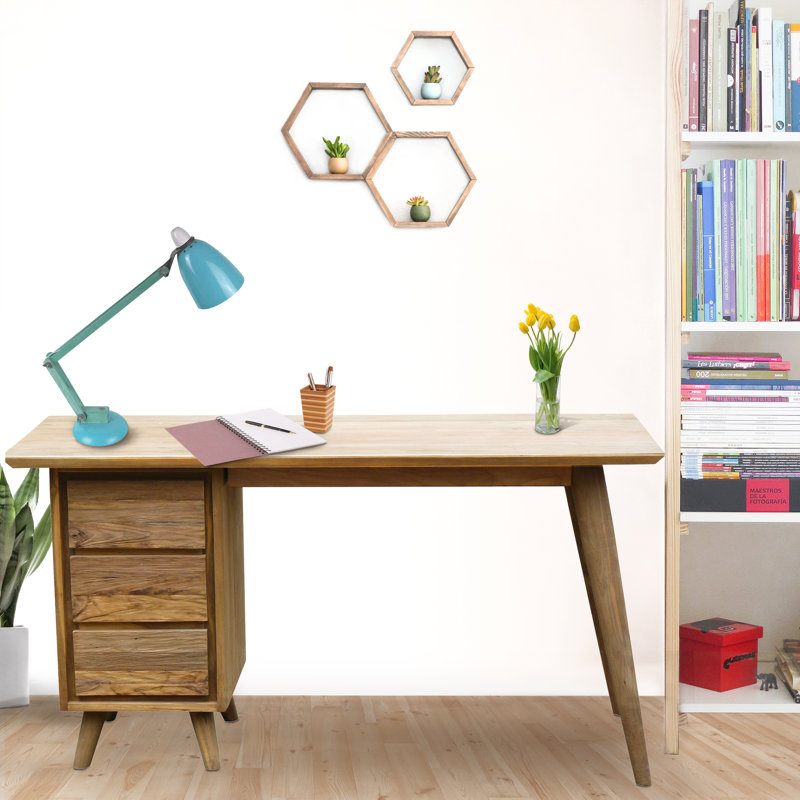 Bureau en bois massif Avaline
