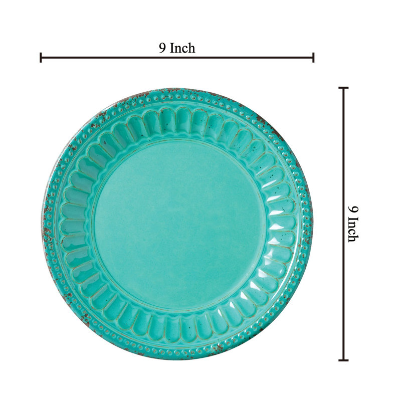 Chateau, 9" Plate, Turquoise S6