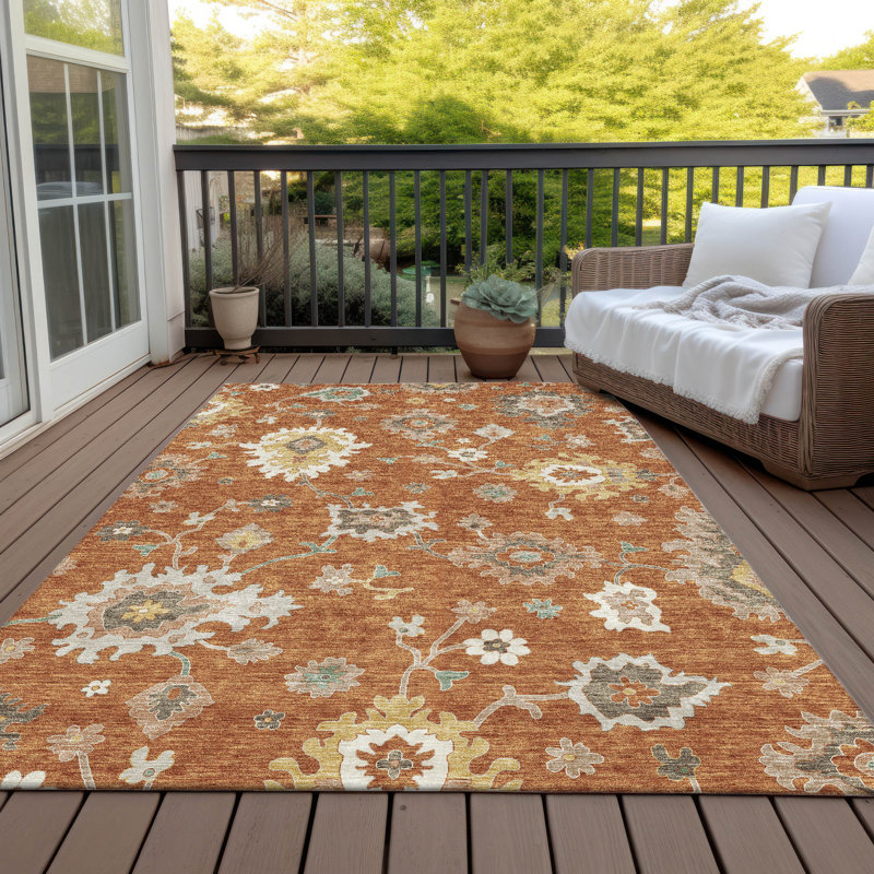  Malchow Non-Slip Indoor Outdoor Door Mat, Rectangle 8' x 10'