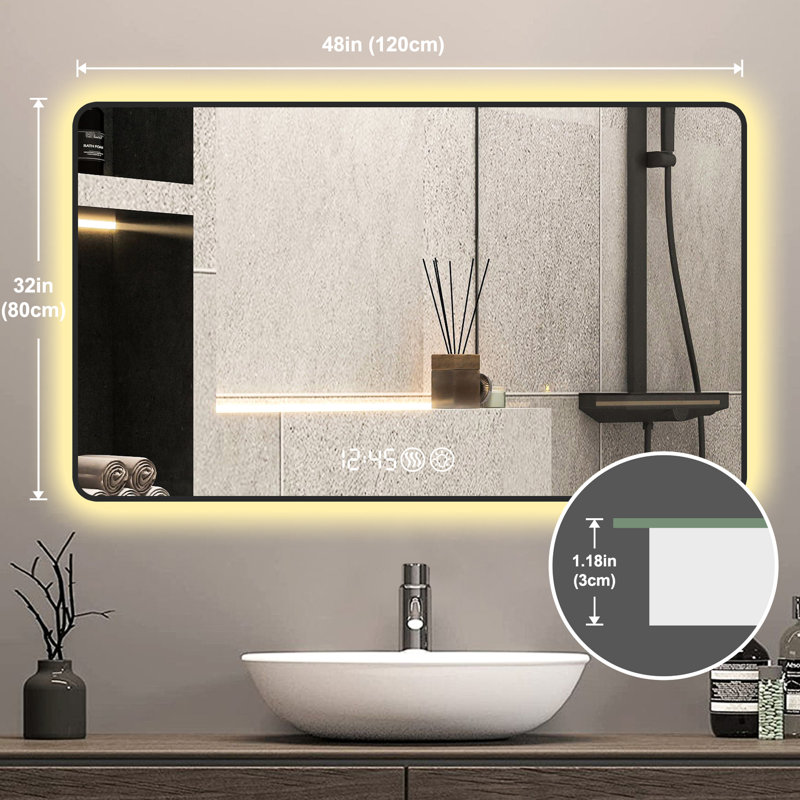 Miroir de salle de bain Led 48X32