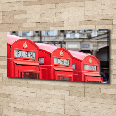 Telephone Booth - Wrapped Canvas Print
