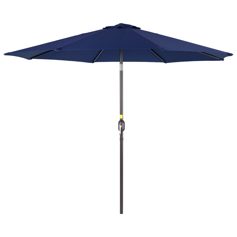 Parasol de terrasse 9 pi, Bleu marine