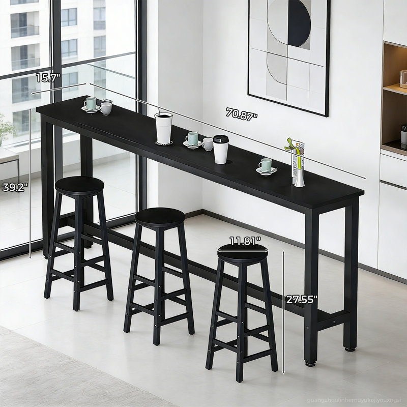 Ensemble de table de bar et de tabouret pour 5 personnes Modern Modern
