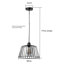 Anival 1 - Light Satin Black Pendant