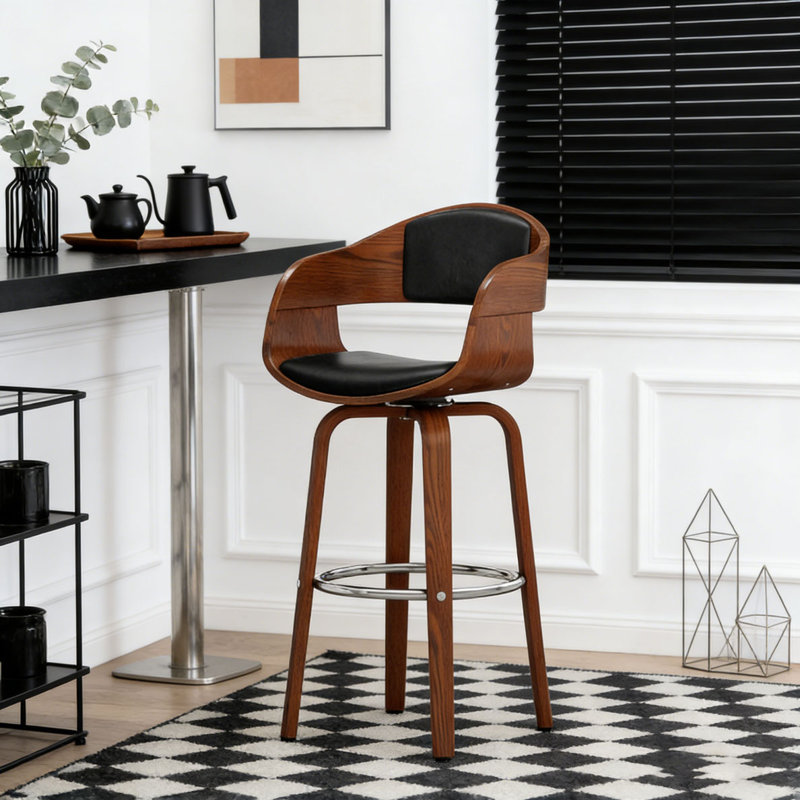 Tabouret de bar, Marron foncé