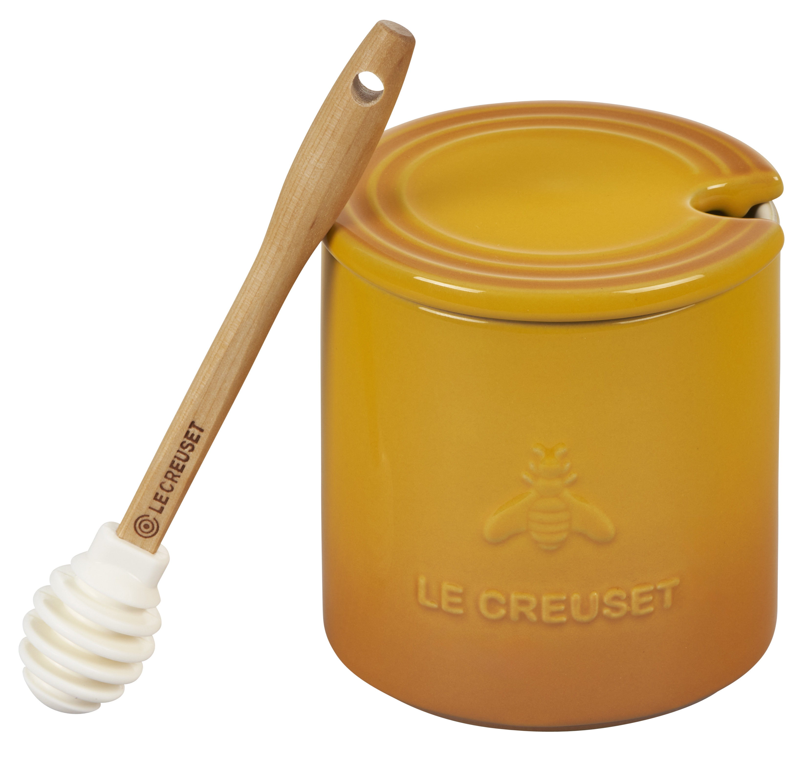 Le Creuset Signature 14 oz. Honey Pot with Silicone Honey Dipper | Wayfair