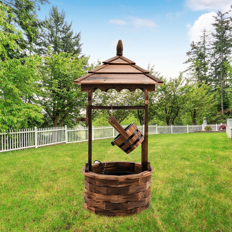 Outdoor Wood Fountain
