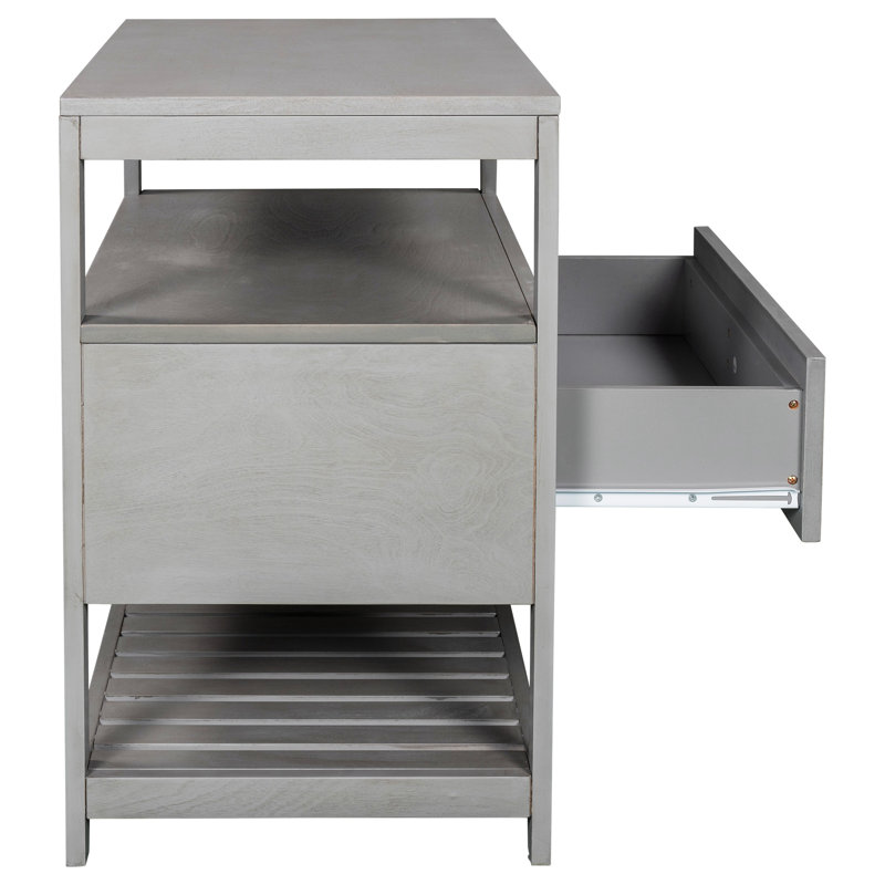 Gerber 26'' W Nightstand, Gray