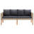 Dayamin 4 Piece Lounge Chair with Cushions-2018368519-2018368518