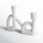 Modern Sculptural Double Taper Candle Holder-303092173