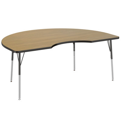 Contour Laminate Kidney Activity Table with Adjustable Height