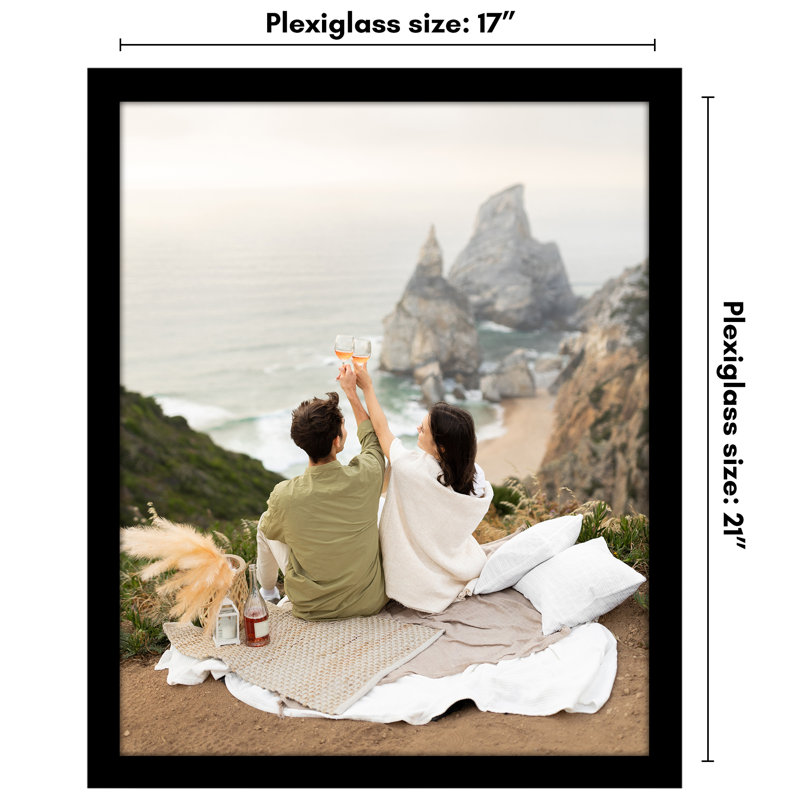 Affiche Bezuchov - Cadre photo en bois avec housse en plexiglas, Noir, L 17 po x H 21 po