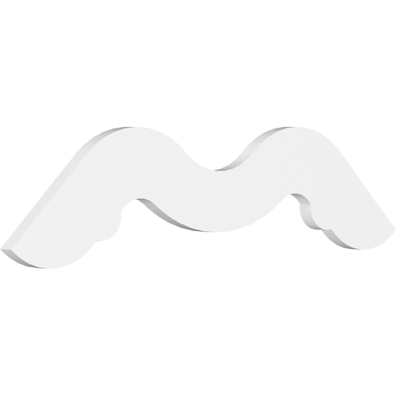 Pignon en PVC de qualité architecturale Midway, H 16,5 po x l 36 po x P 1 po, 11 / 12