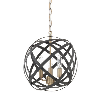 Luminaire suspendu sphère 3 lumières Axis