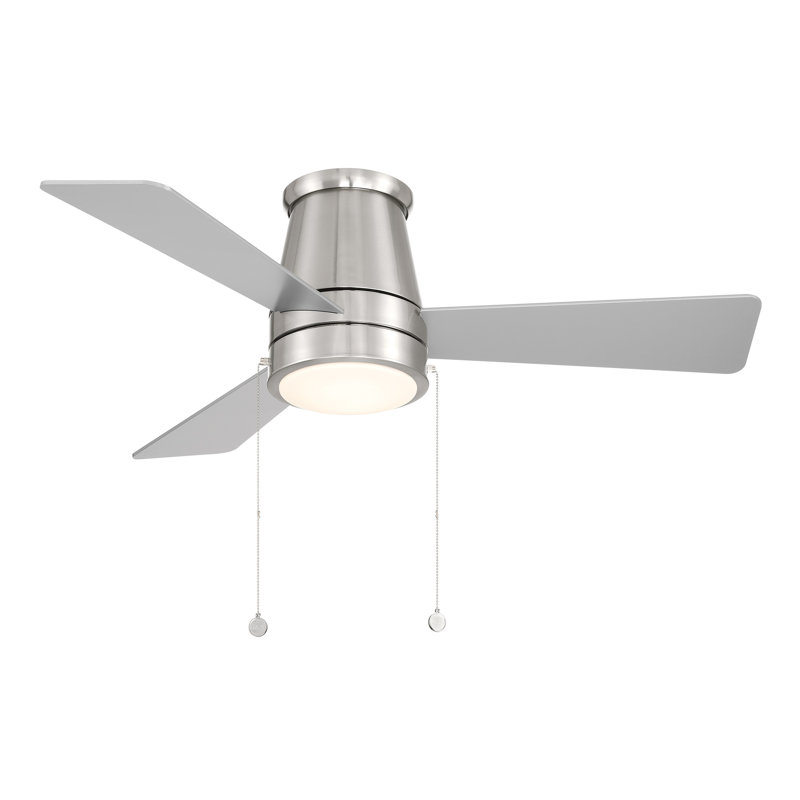 Ventilateur de plafond encastré à 3 tiroirs avec chaîne à tirer 27 po Hug et ensemble d'éclairage à DEL sélectionnable 2700K-3000K-4000K-5000K
