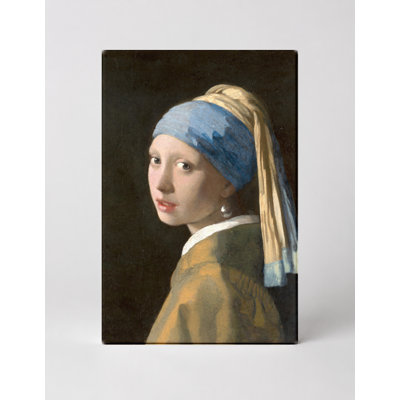 Fille avec une perle (1665) - Art mural sur toile