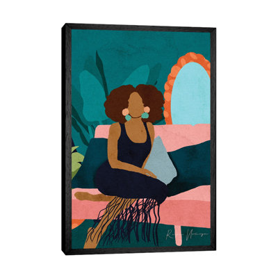On My Couch by Reyna Noriega - Painting on Canvas