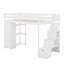 Lit mezzanine simple avec tiroirs et escaliers-2102937898