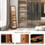 Armoire à bijoux verrouillable 360 ° 2-en-1 avec miroir pleine grandeur-2054642690