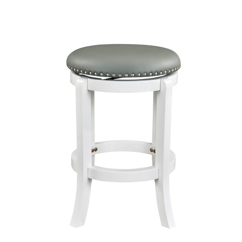 Tabouret de comptoir pivotant en simili cuir de 24,5 po Pembertly Row