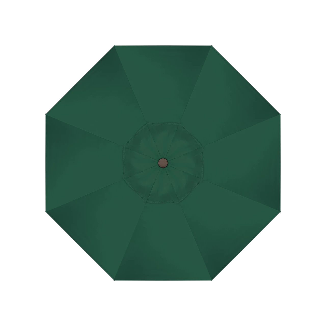 90'' Outdoor Umbrella, Hunter Green Performance, Olefin, Black