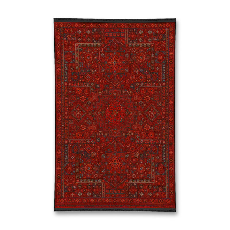 Tapis tissé à la main Mosso, 4'11" x 7'7"