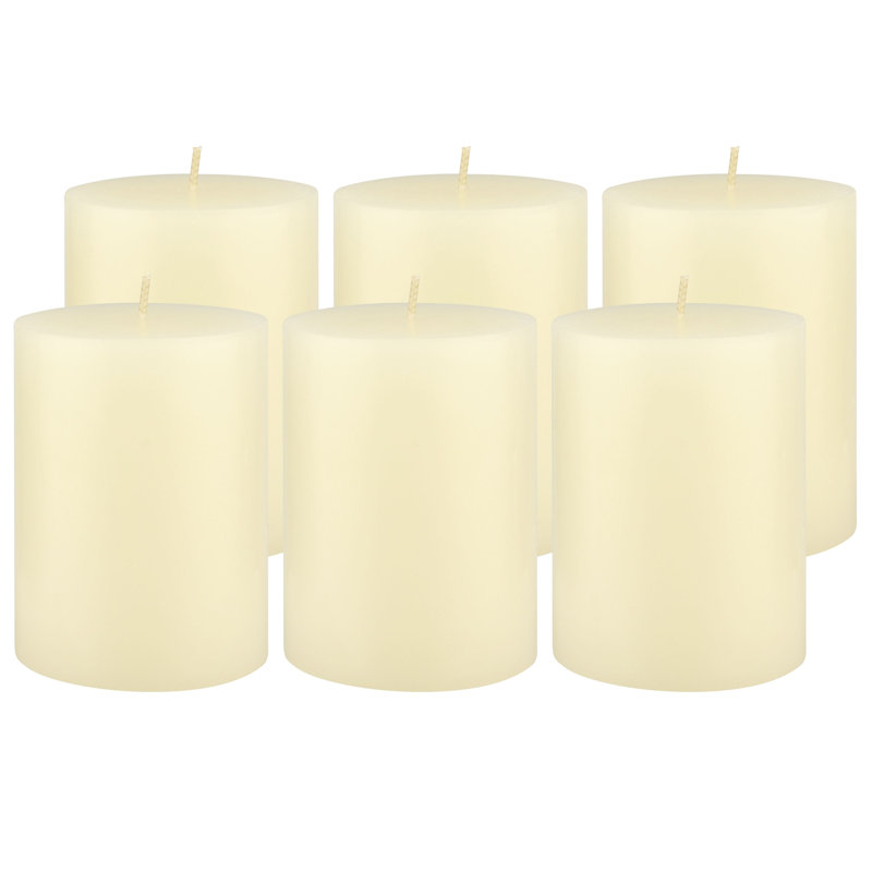 Ensemble de bougies longues 6 pièces, H 4 po x l 3 po x P 3 po