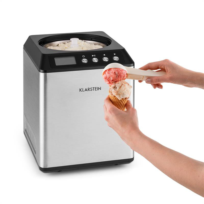 Vanilla Sky 2 L Ice Cream Maker, Silver/Black