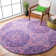 Kouerga Hand Tufted Wool/Viscose Geometric Rug in Purple