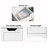 15.7" W x 40.1" H x 11.8" D 5-Drawer Free-standing Bathroom Cabinet, White-1866370313-1848888524