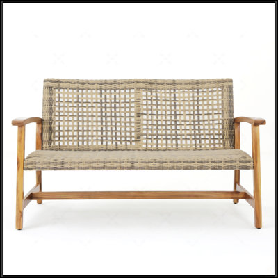 Causeuse Wood + Wicker