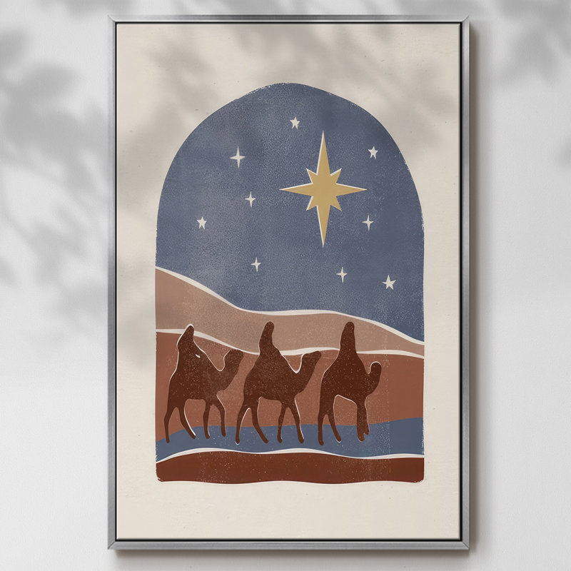 Boho Nativité II, H 25 po x l 17 po x P 1,5 po, Argent
