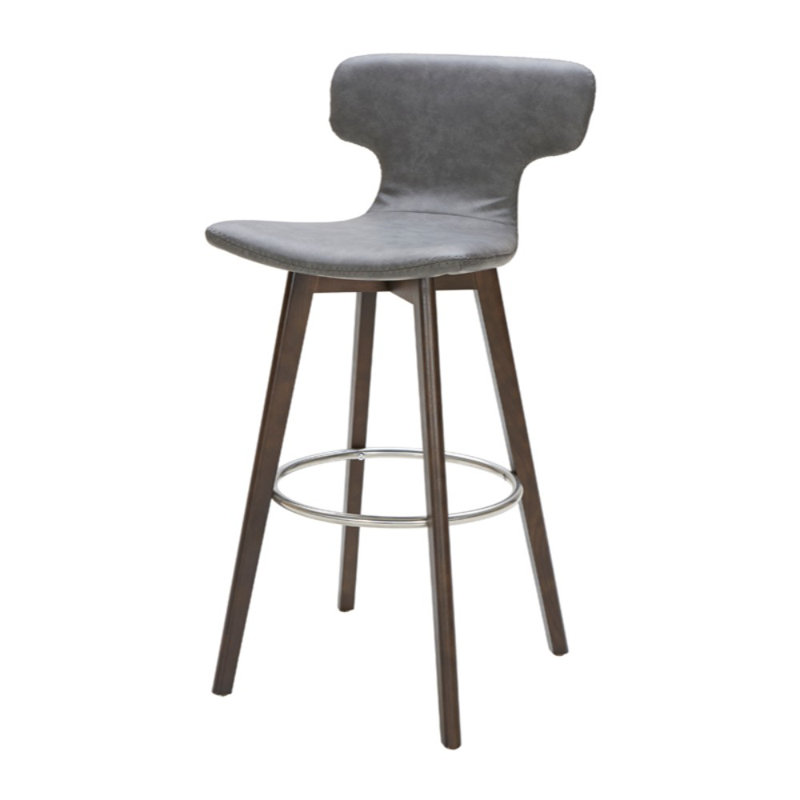 Tabouret de bar Cipriano, Gris foncé