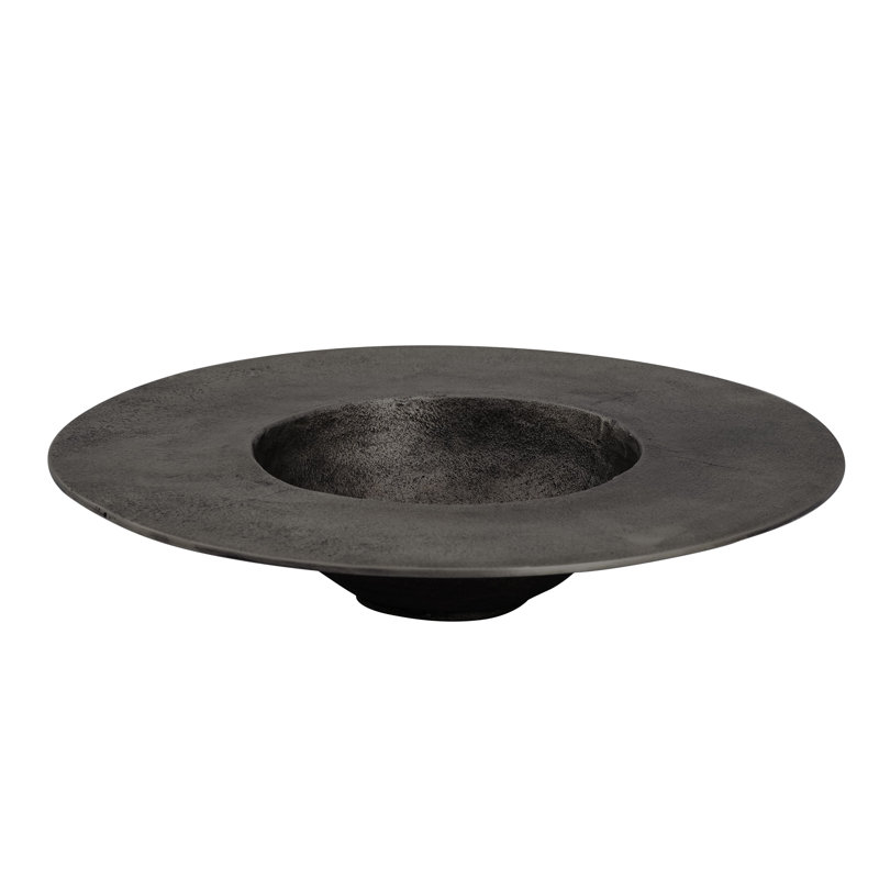 Barish Plate - Noir, H 3 po x l 16 po x P 16 po, Noir