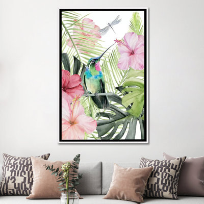 " Hibiscus & Hummingbird II " by Jennifer Paxton Parker