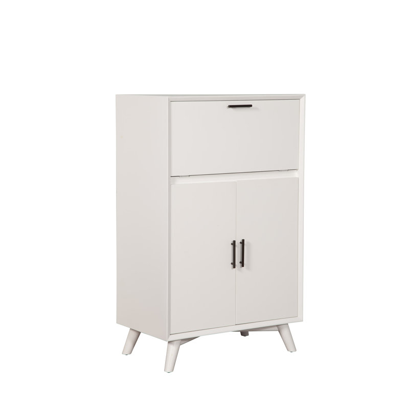 Armoire bar Williams, Blanc